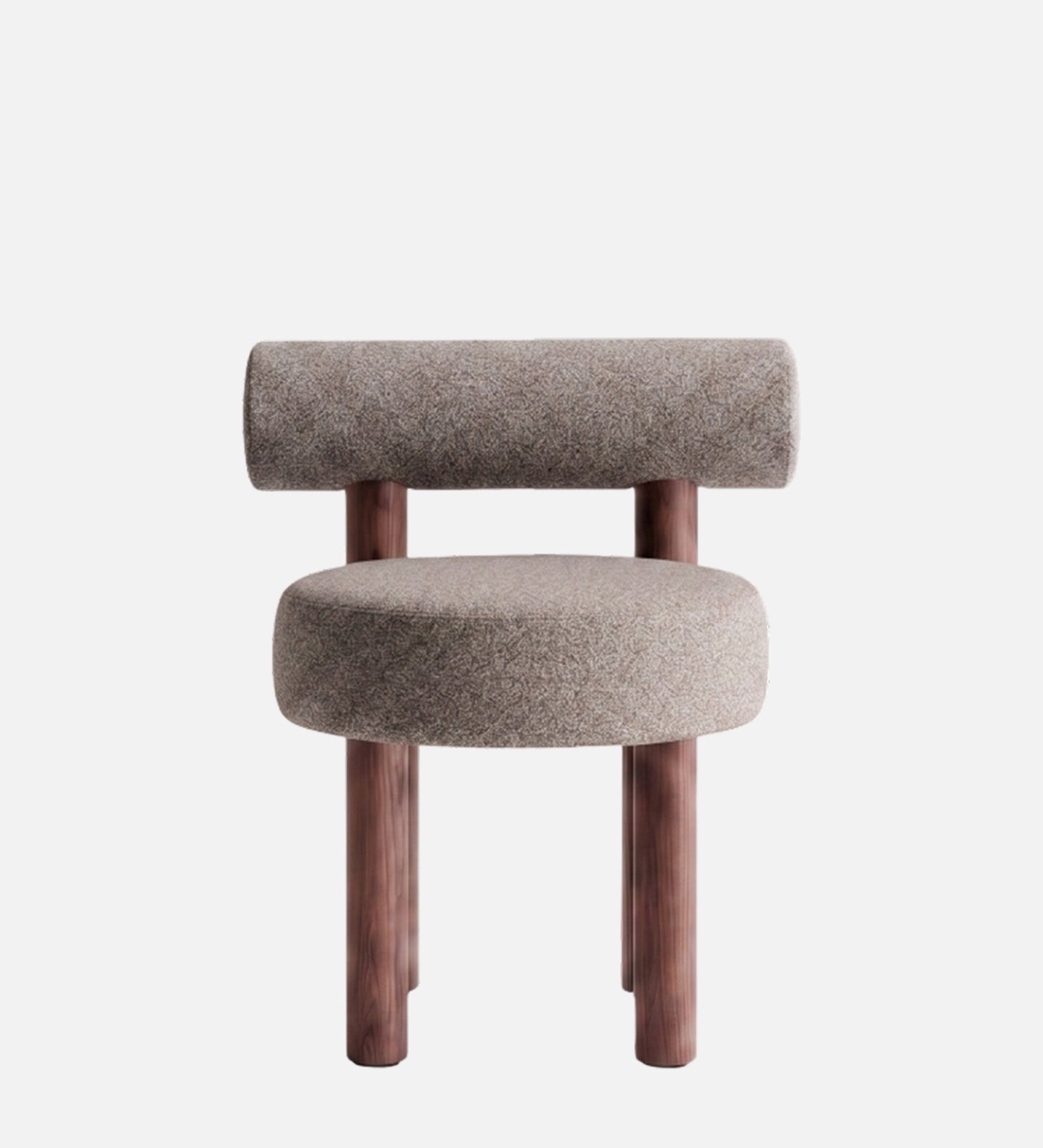 Eleto Minimal Grey Velvet Dining Chair