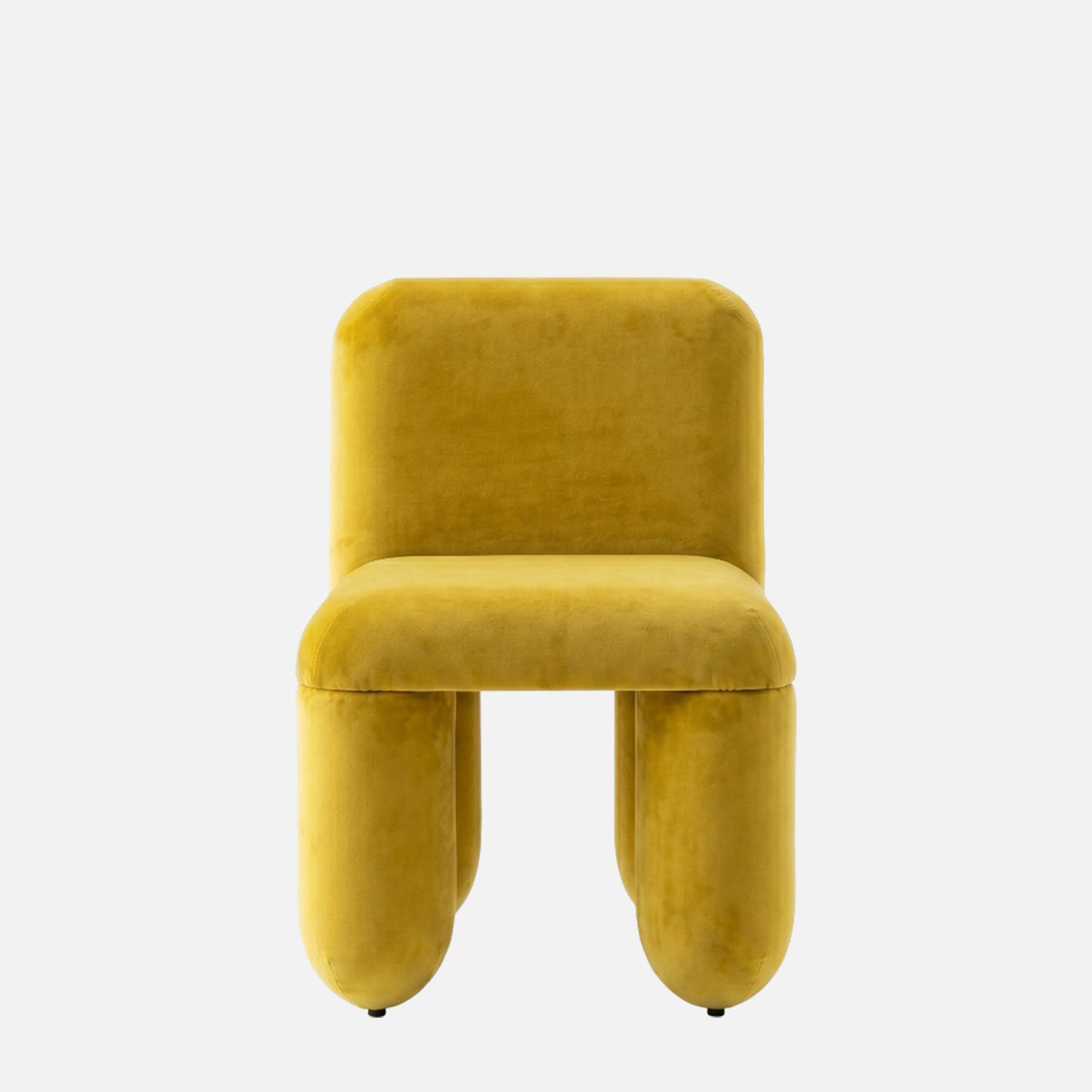 Dreoven Sculpt Yellow Quad Velvet Chair
