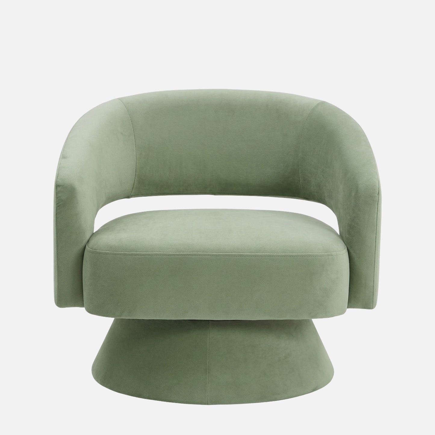 Zoervyn Swivel Green Velvet Lounge Chair