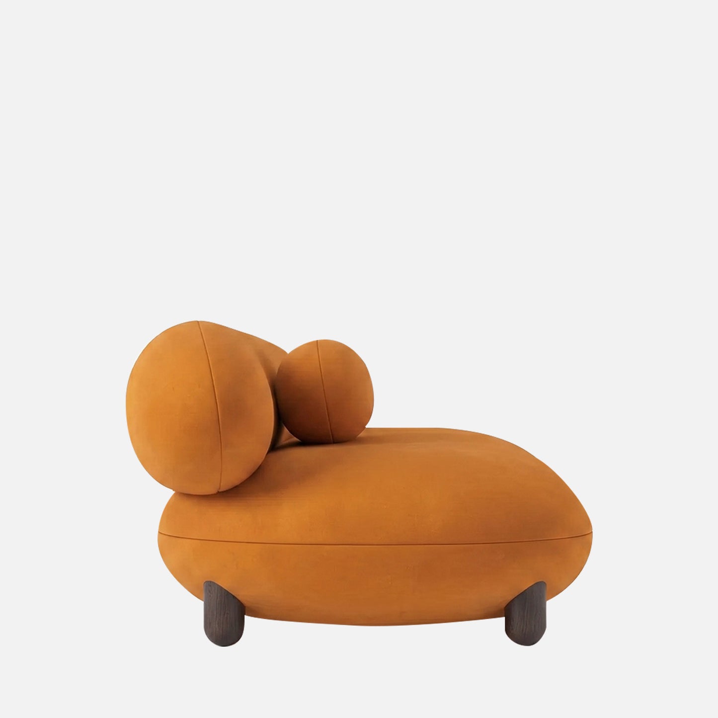 Cloura Softline Wine 3 - Seater Boucle Sofa