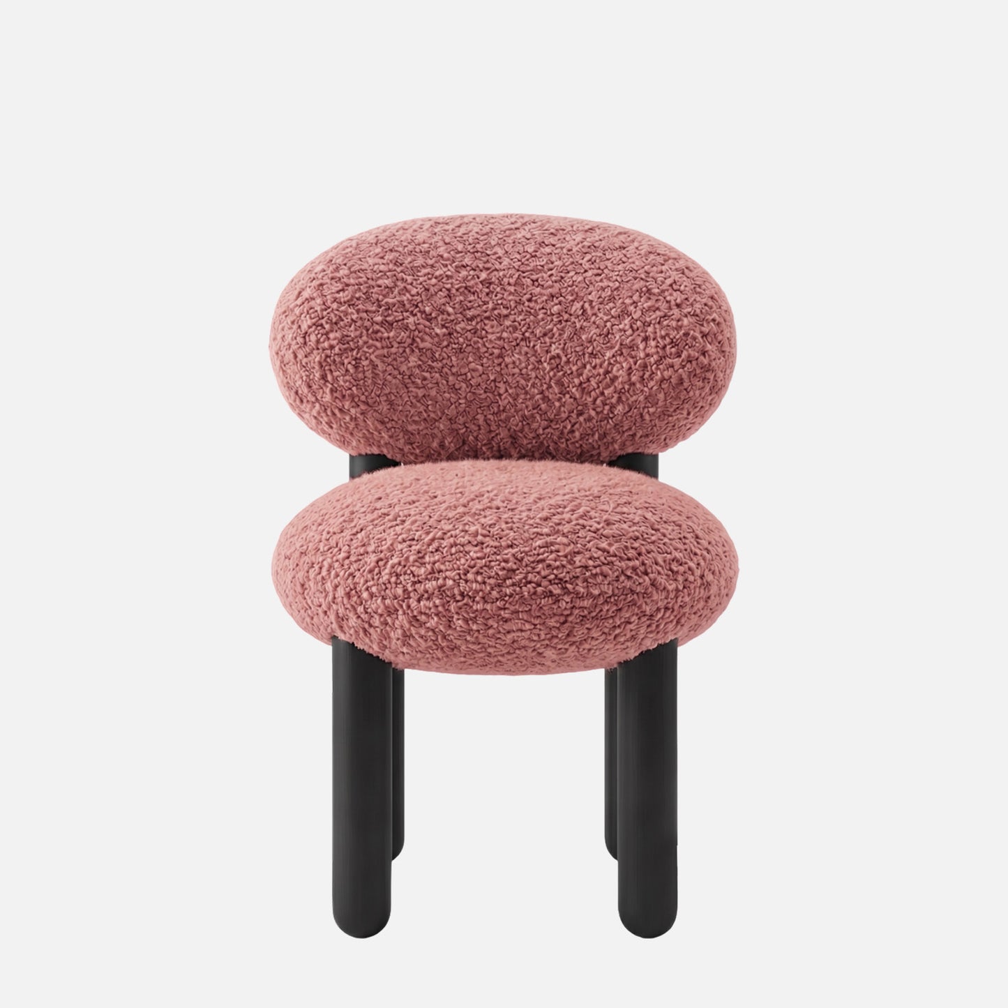 Boevian Bubble Pink Boucle Lounge Chair