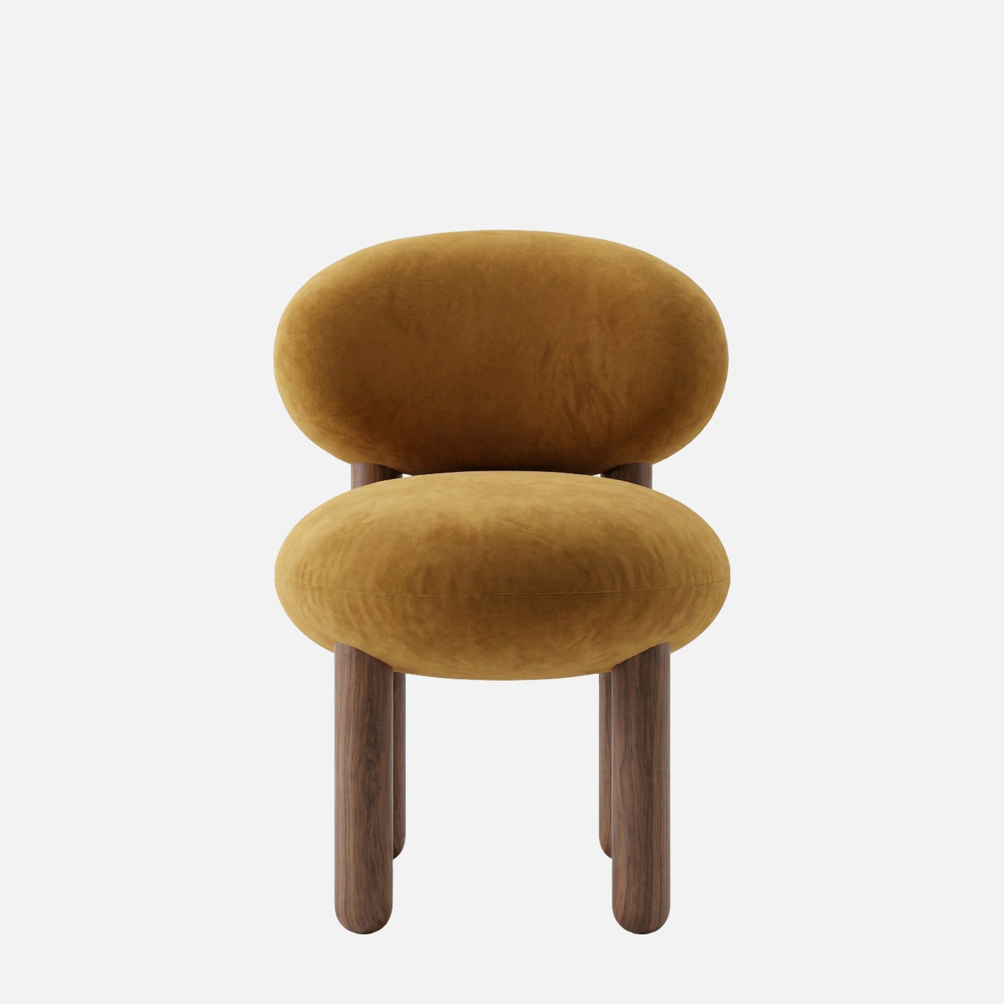 Boevian Bubble Yellow Linen Lounge Chair