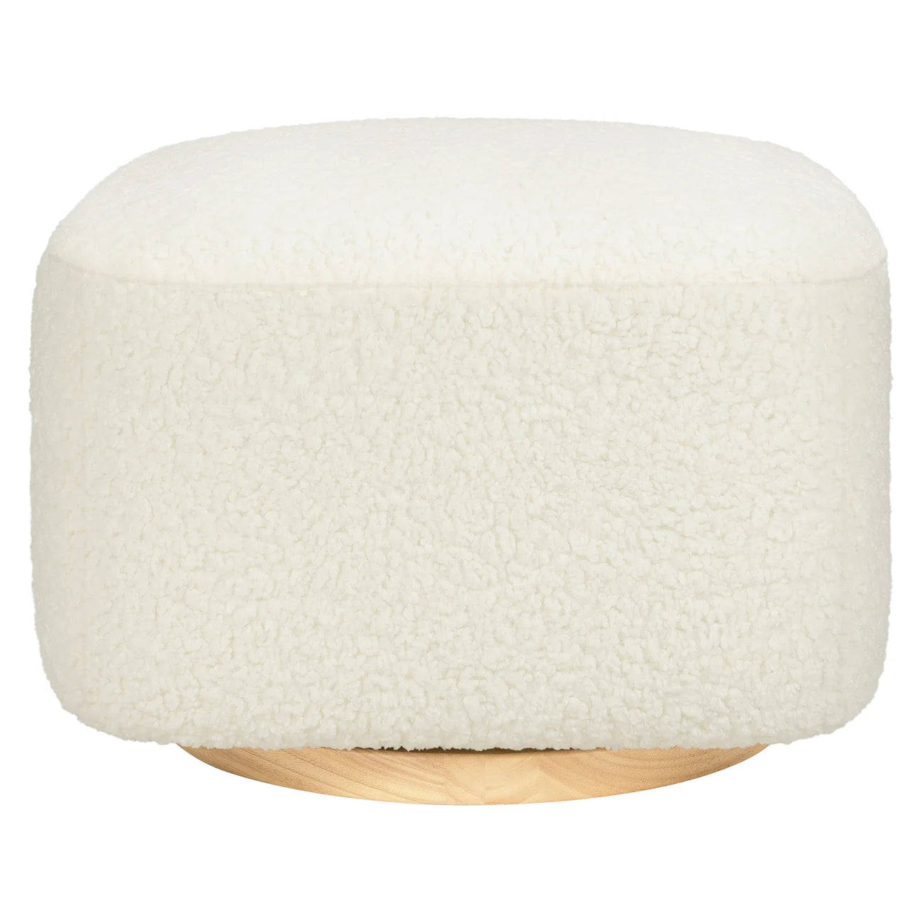 Soft Ivory Cloud Rest Cube Boucle Kids Pouffe