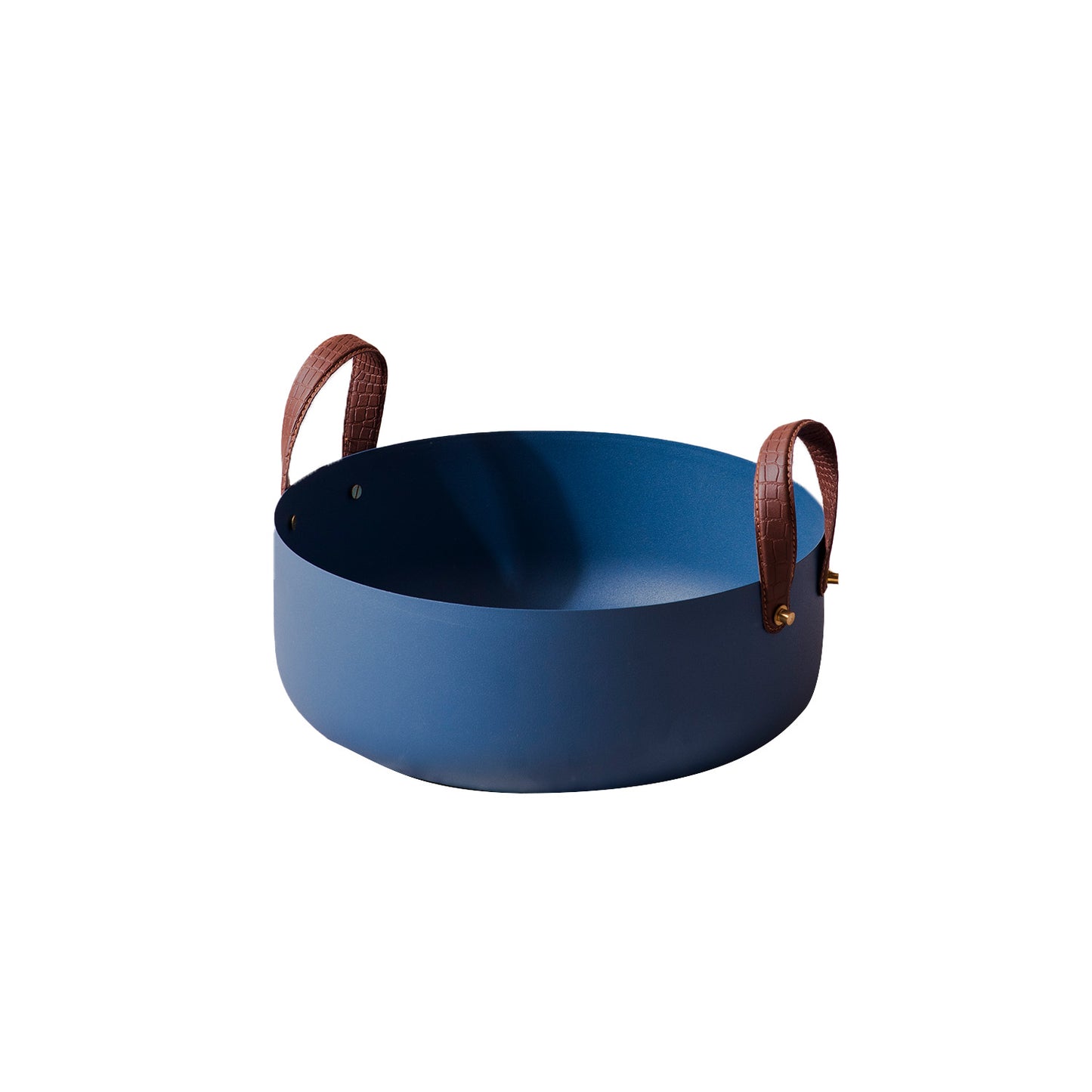 Blue Gleam Medium Metal Basket