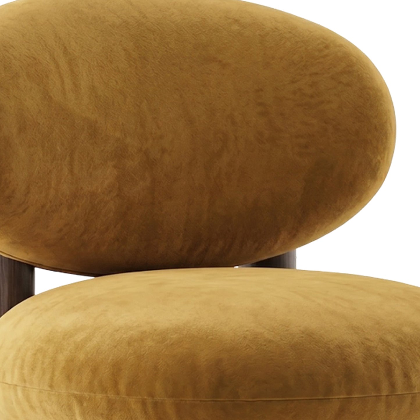 Boevian Bubble Yellow Linen Lounge Chair