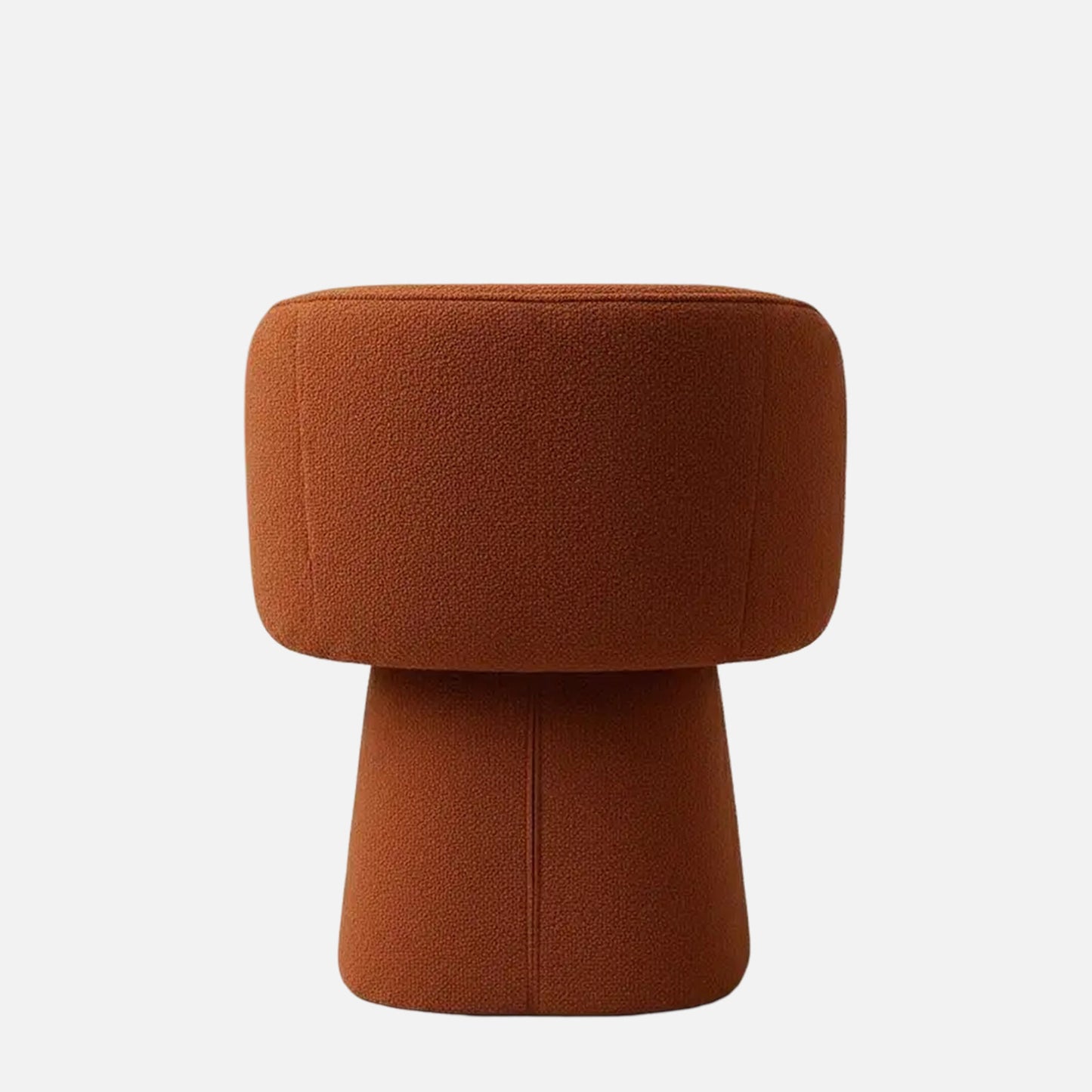 Veelric Sculpted Burnt Sienna Boucle Lounge Chair