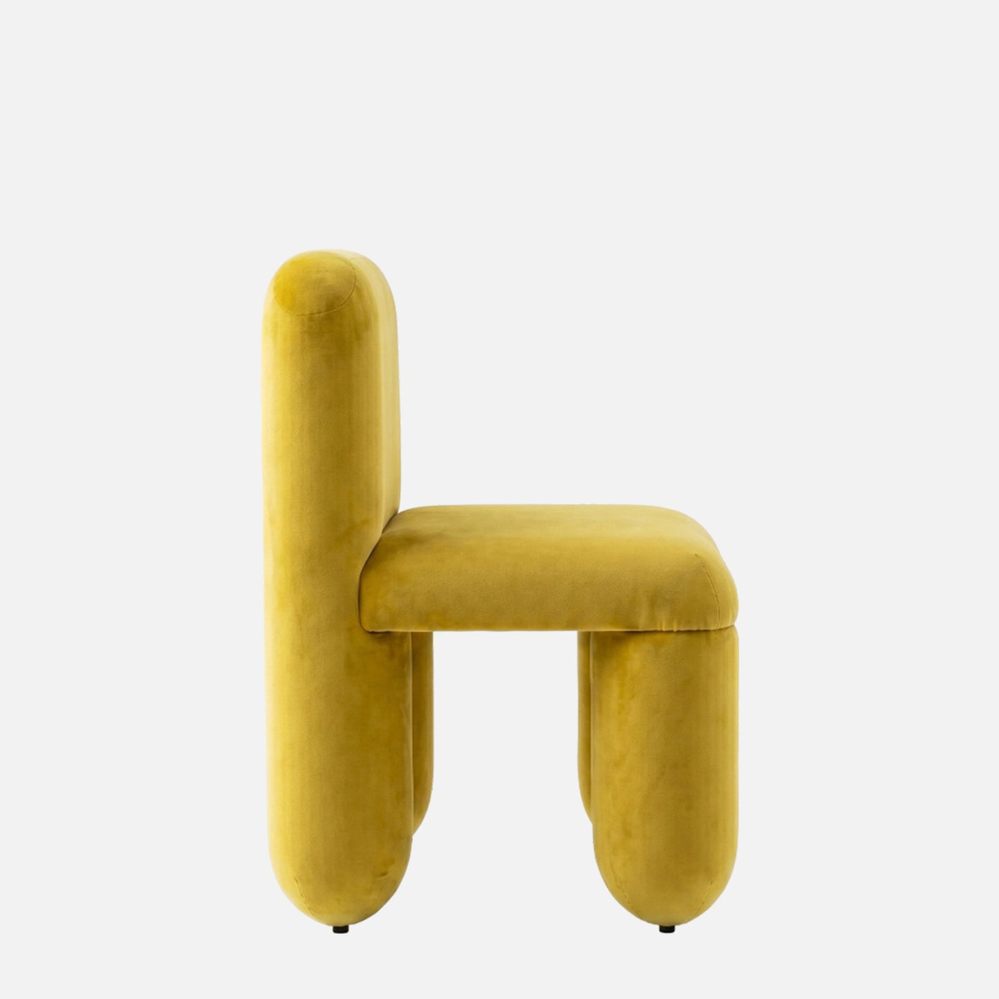 Dreoven Sculpt Yellow Quad Velvet Chair
