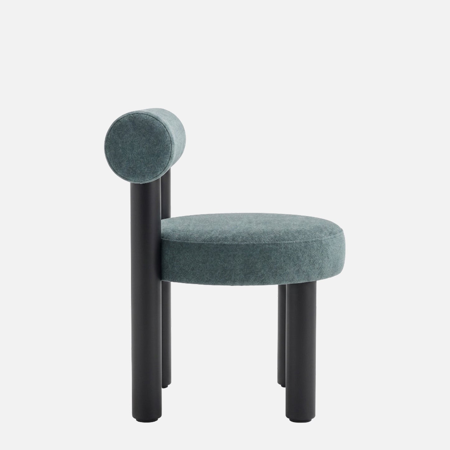 Eleto Minimal Blue Velvet Dining Chair