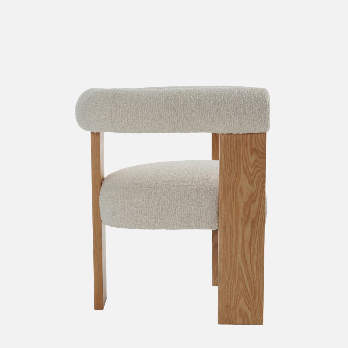 Toervyn Sculpt Arm IvoryBoucle Lounge Chair