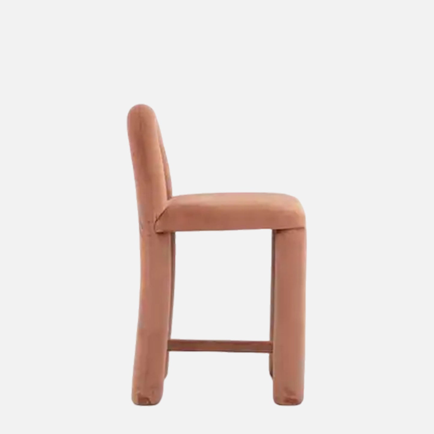 Arevex Arch Back Soft Clay Bar Velvet Stool
