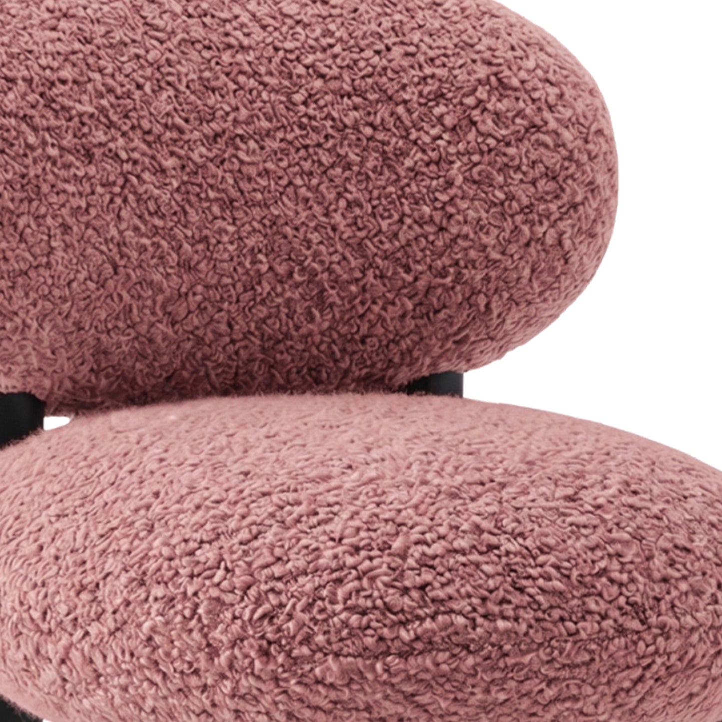 Boevian Bubble Pink Boucle Lounge Chair