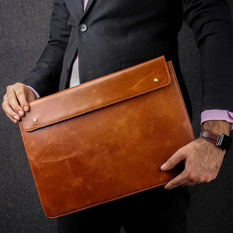 Snap Leather Sleeve