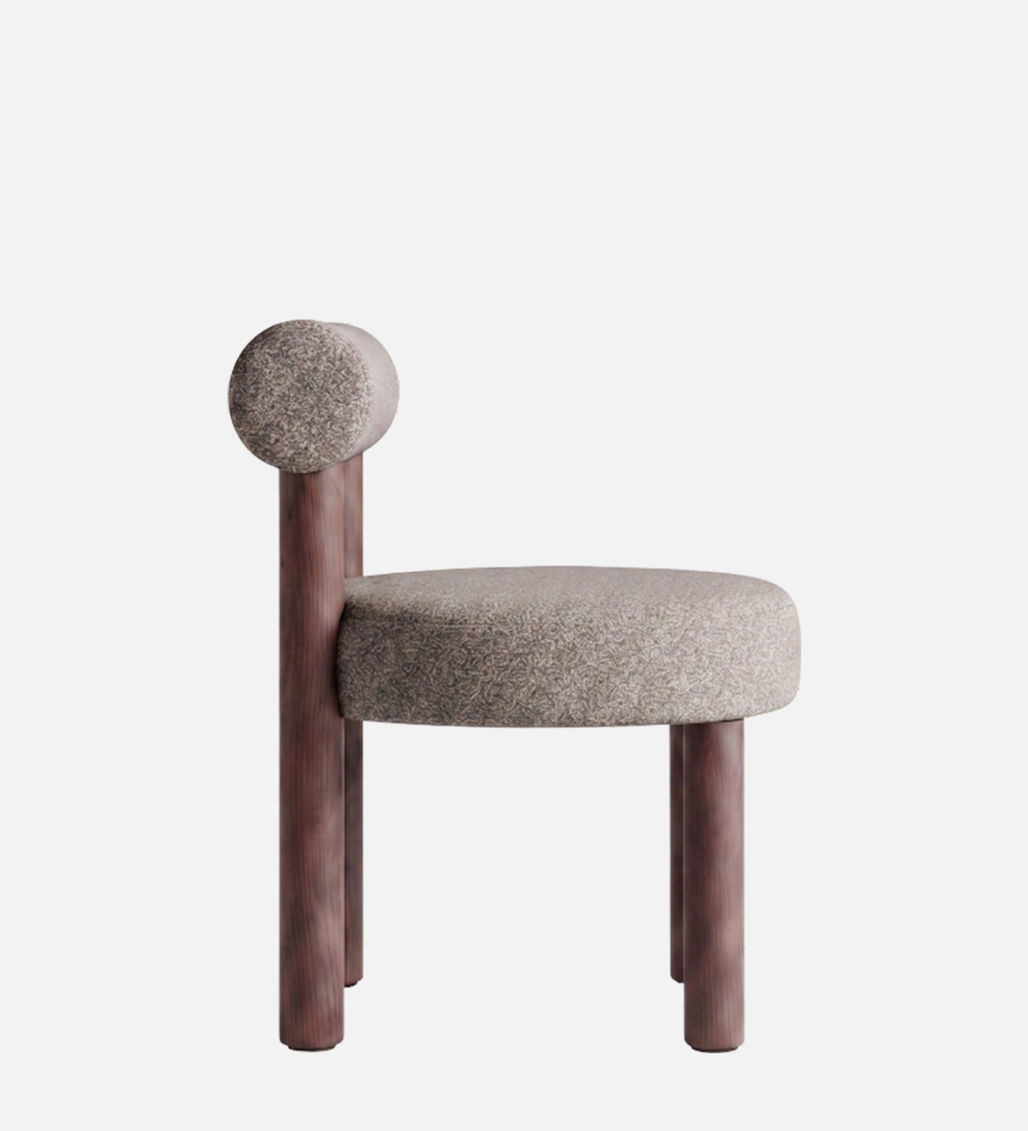 Eleto Minimal Grey Velvet Dining Chair