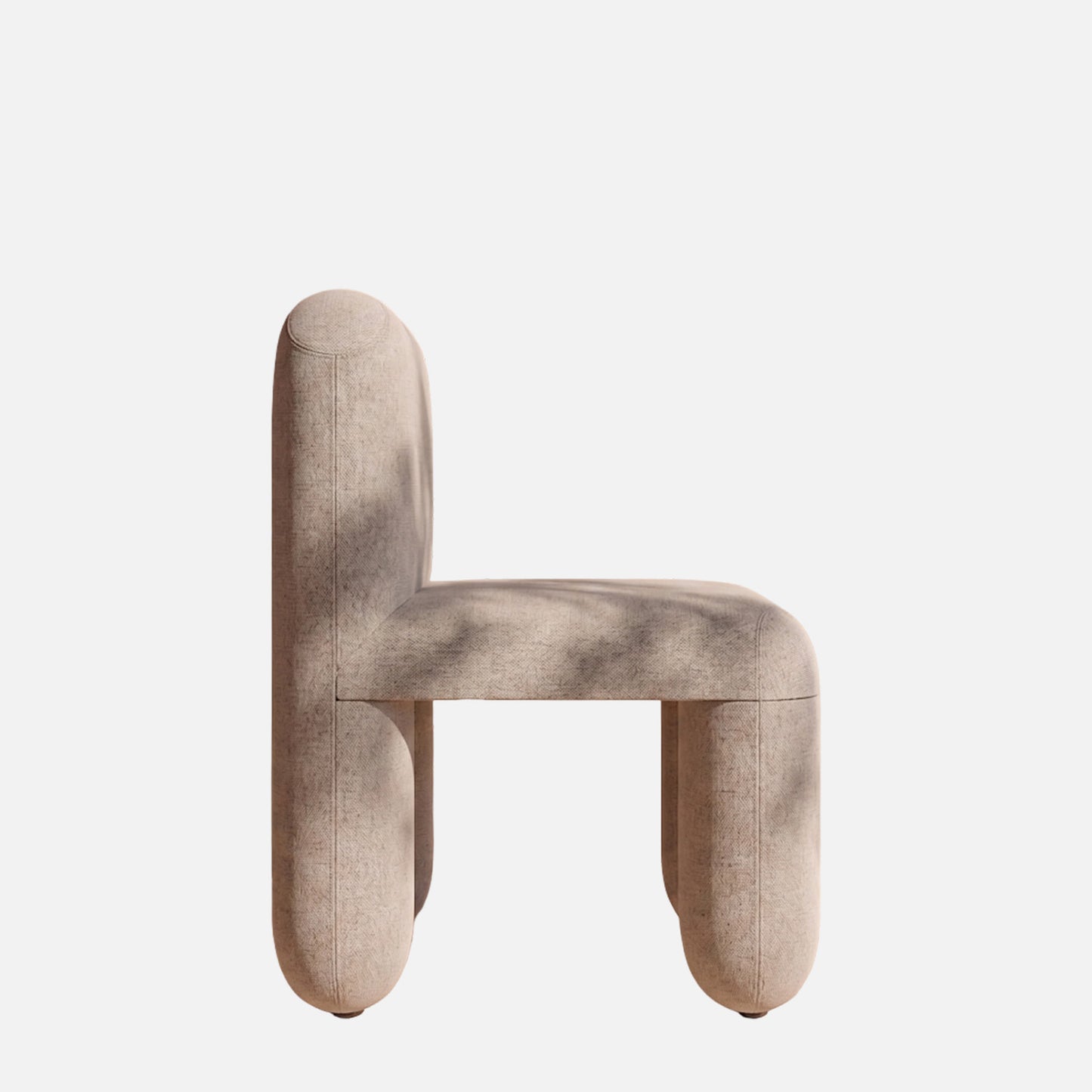 Dreoven Sculpt White Quad Velvet Chair