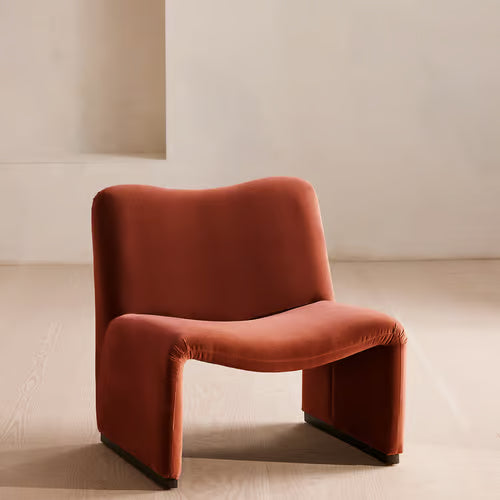 Lovett Armchair Velvet Rust