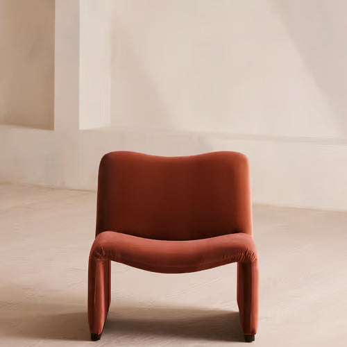Lovett Armchair Velvet Rust