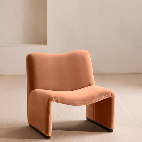 Lovett Armchair Velvet Antique Rose