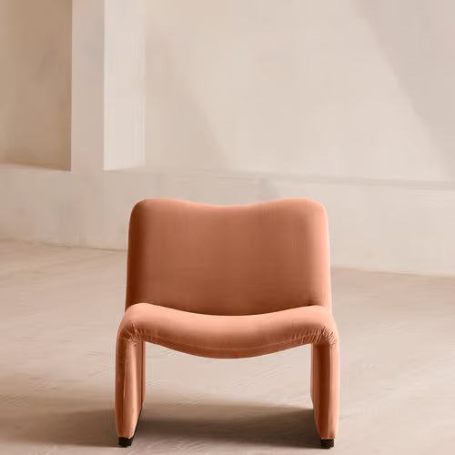 Lovett Armchair Velvet Antique Rose