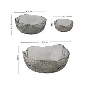 Glass Printed Serving Bowl