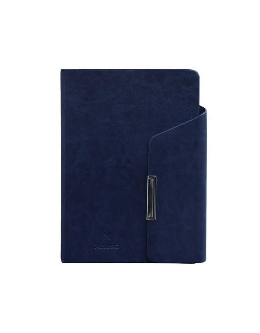Vegan Leather Blue Flap Non Dated Diary - 80 gsm