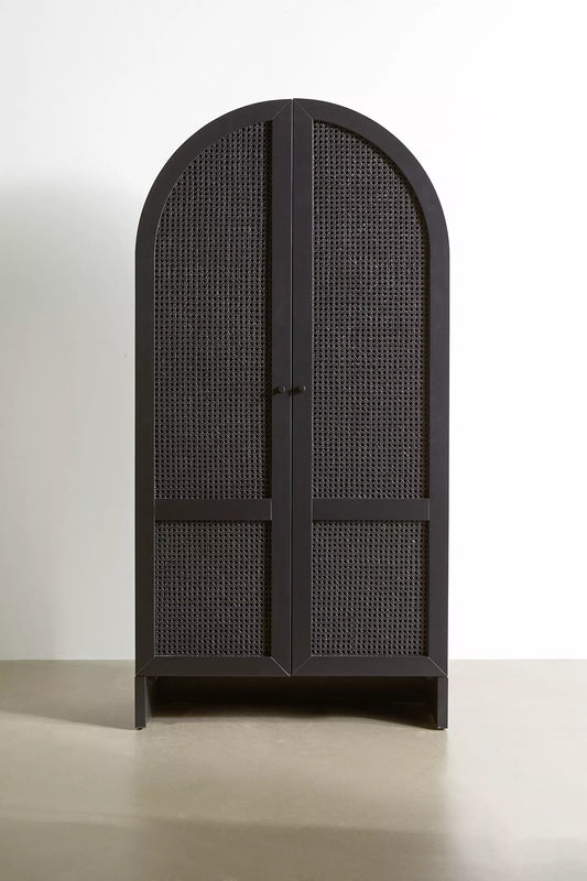 Mason Cane Storage Cabinet Black