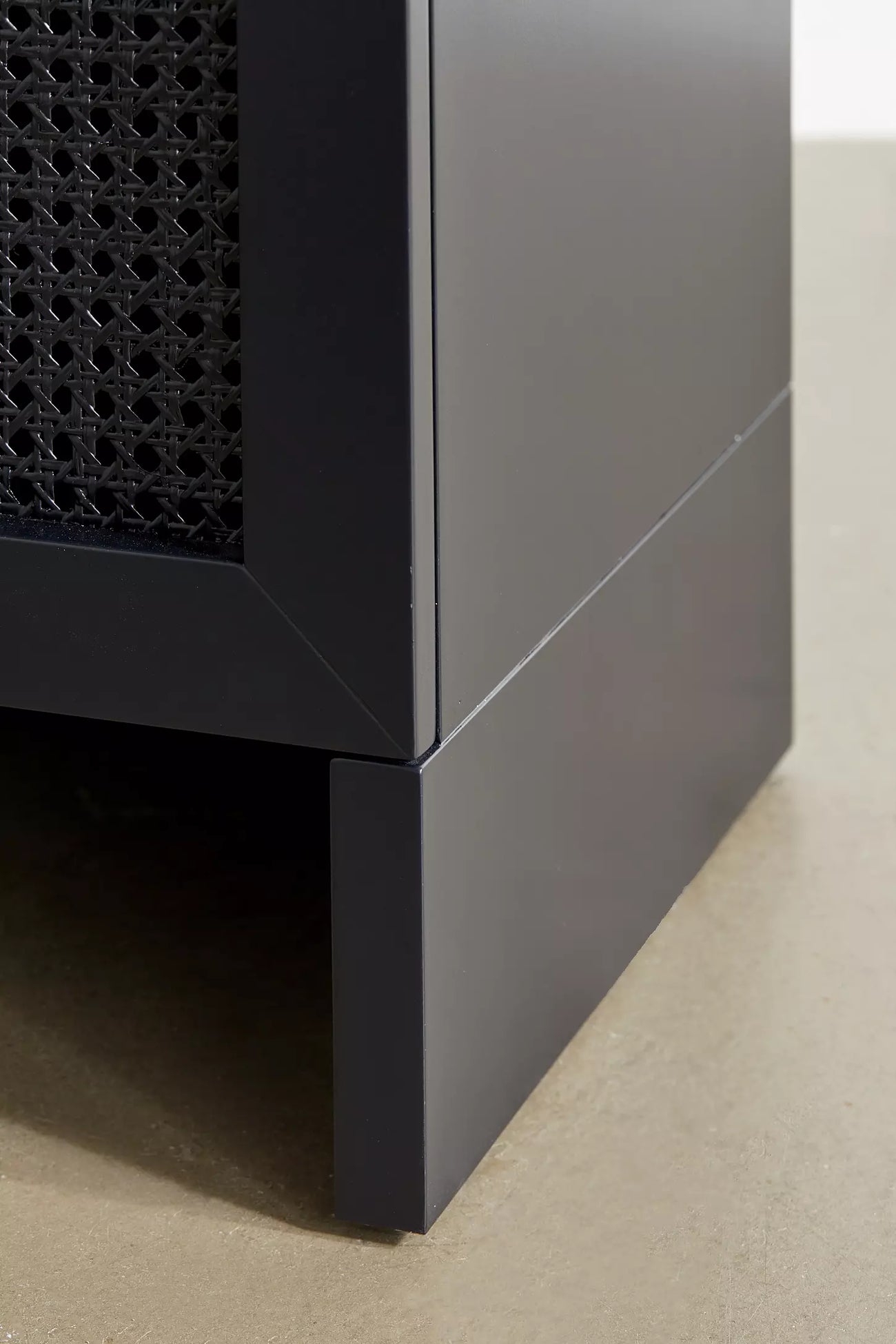 Mason Cane Storage Cabinet Black