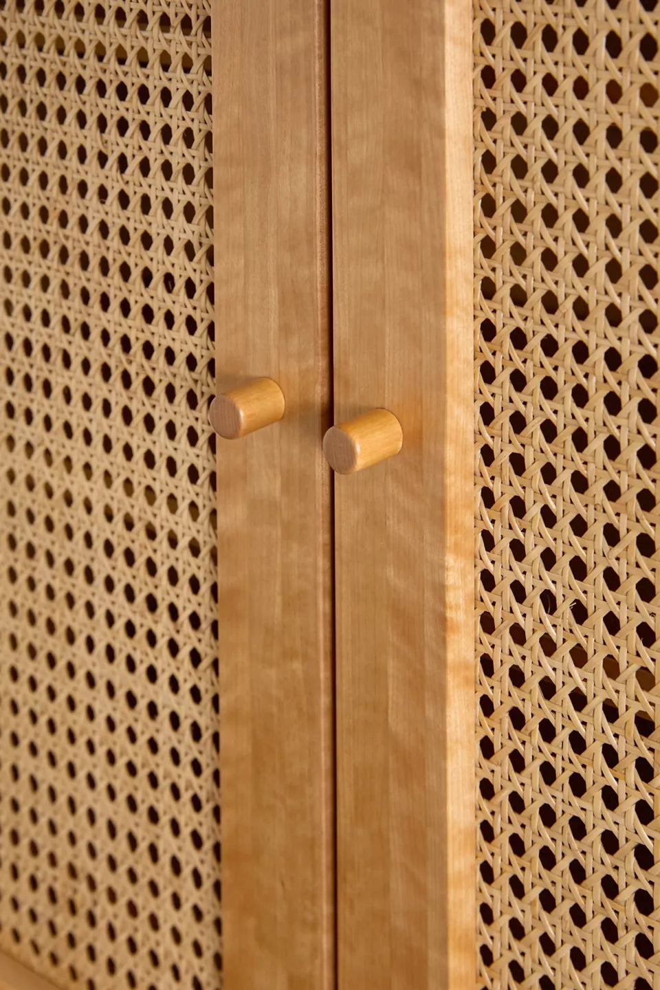Mason Cane Storage Cabinet Natural
