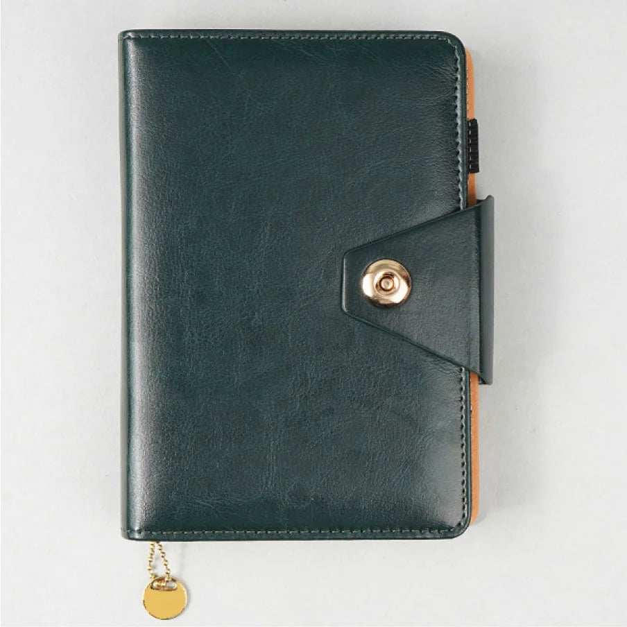 PU Leather Organizer Notebook with Magnetic Snap Closure