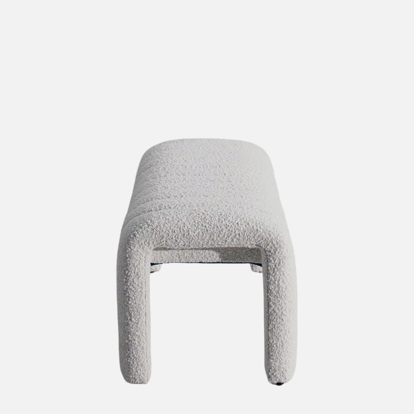 Eldora Channel Ivory Boucle Bench