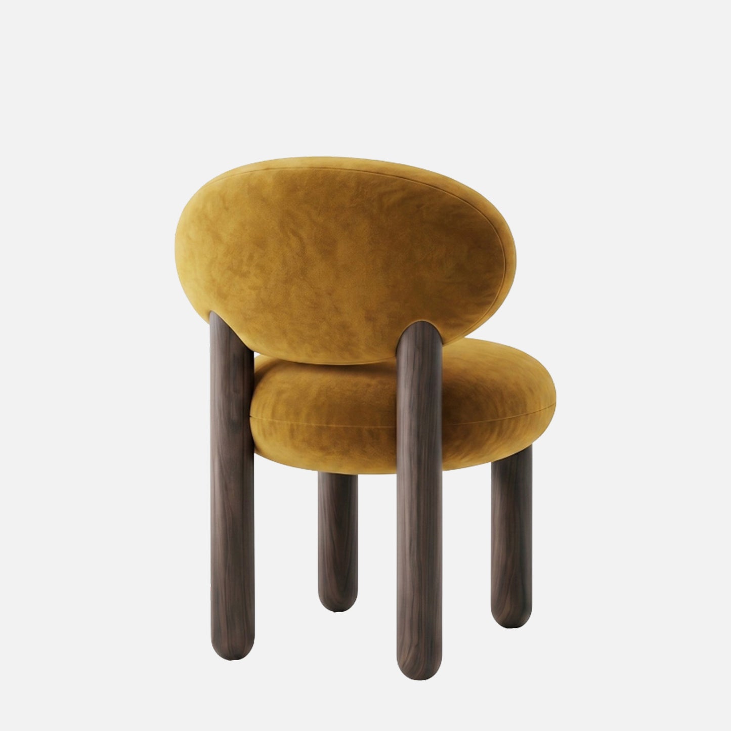 Boevian Bubble Yellow Linen Lounge Chair