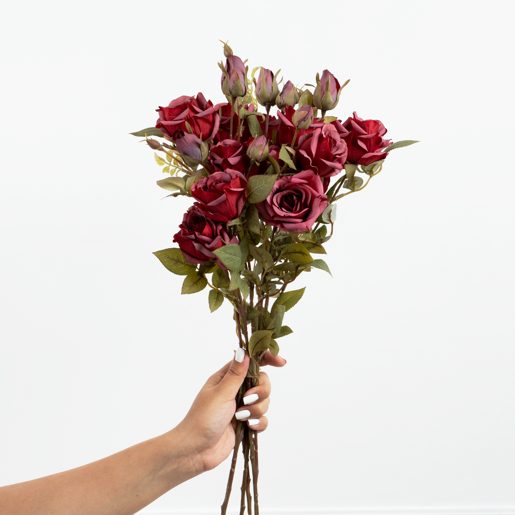 Artificial Flower Rose - Red Bunch