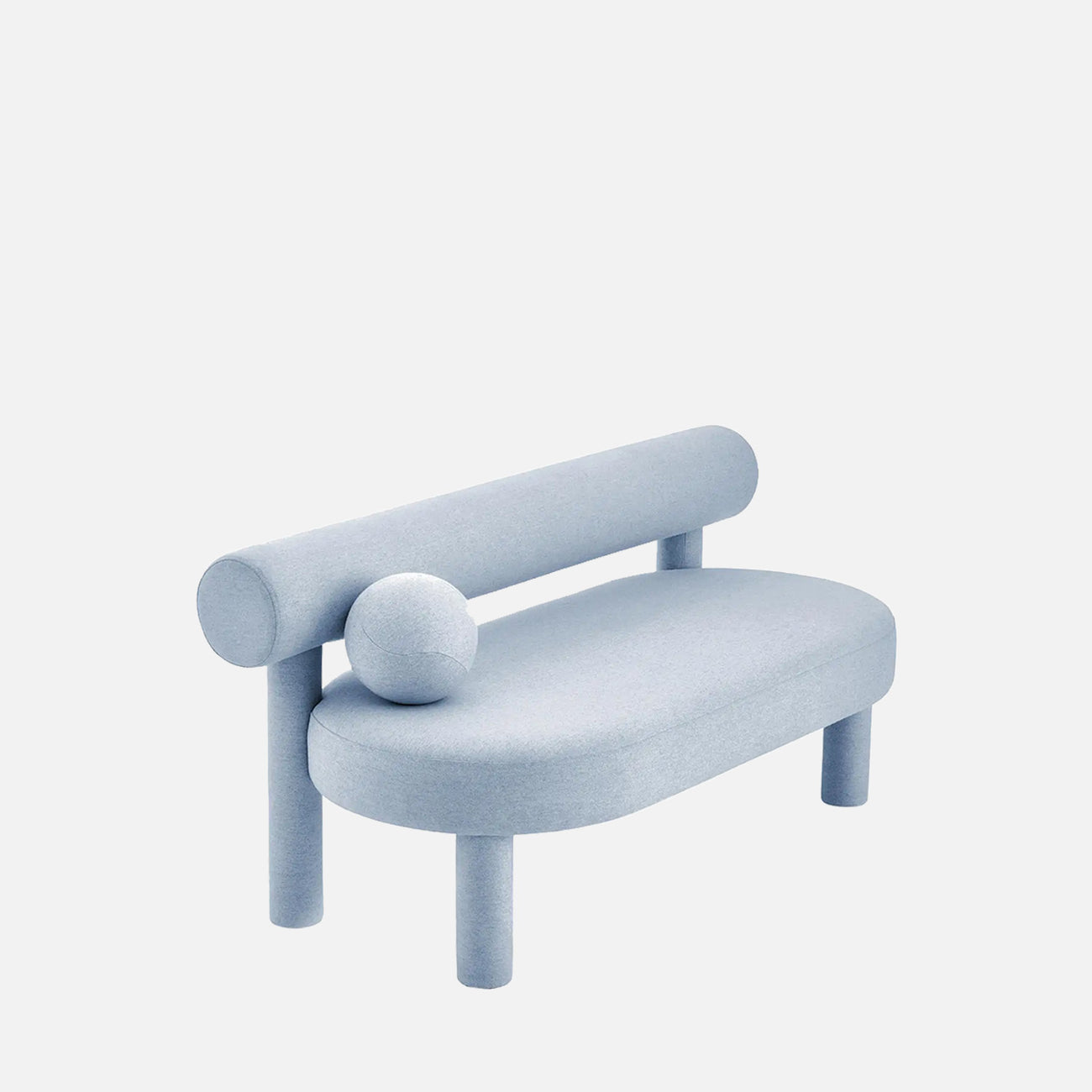 Seron Lowline Grey 3 - Seater Boucle Sofa