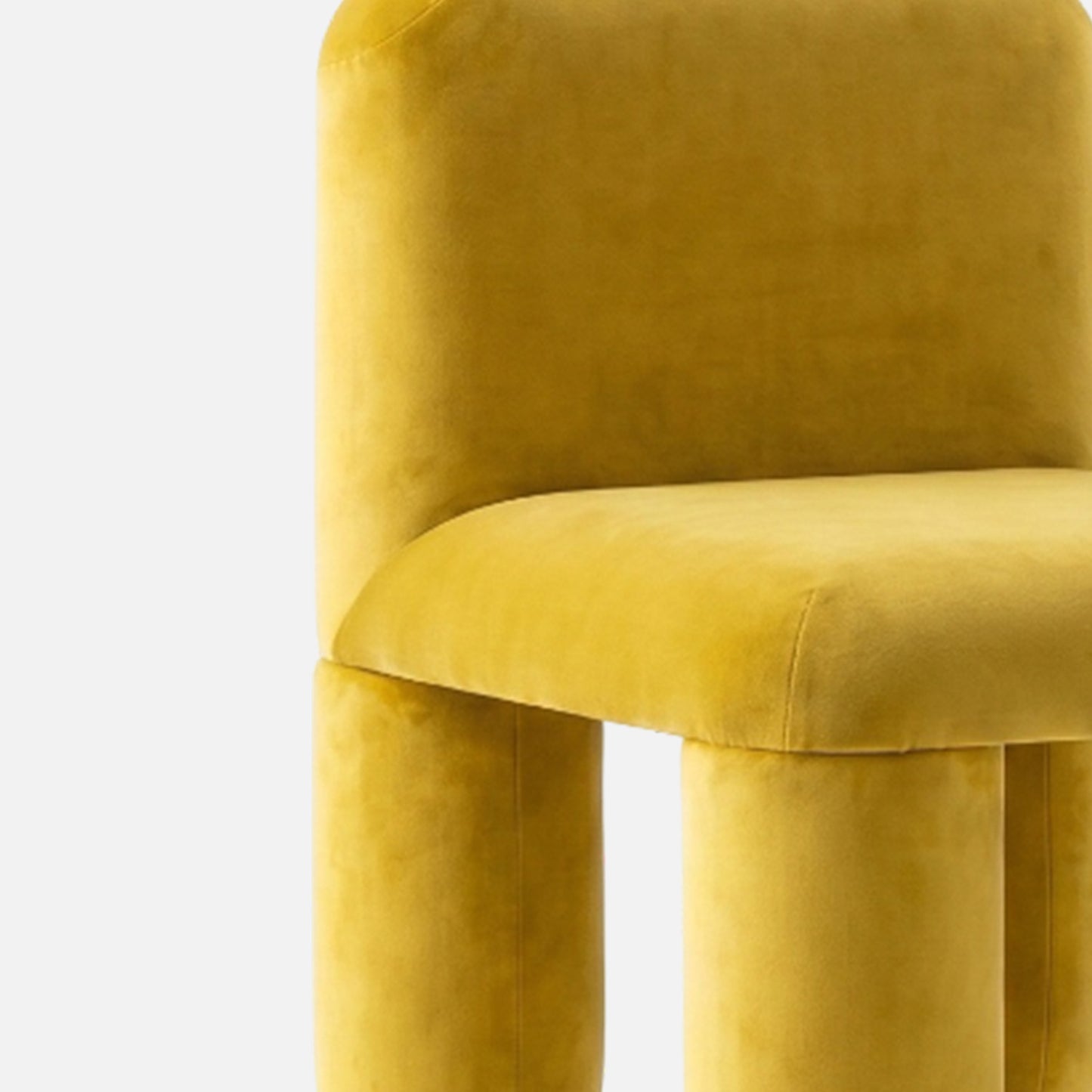 Dreoven Sculpt Yellow Quad Velvet Chair