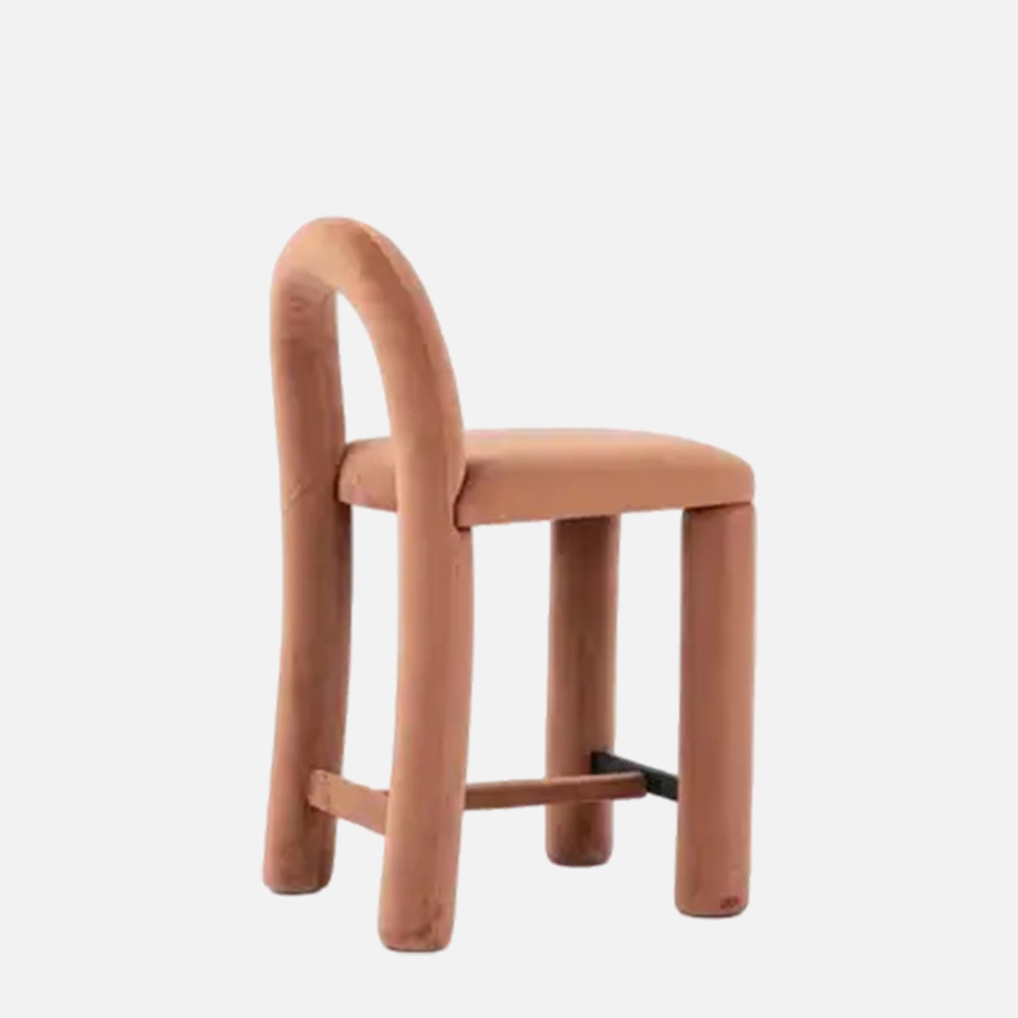 Arevex Arch Back Soft Clay Bar Velvet Stool