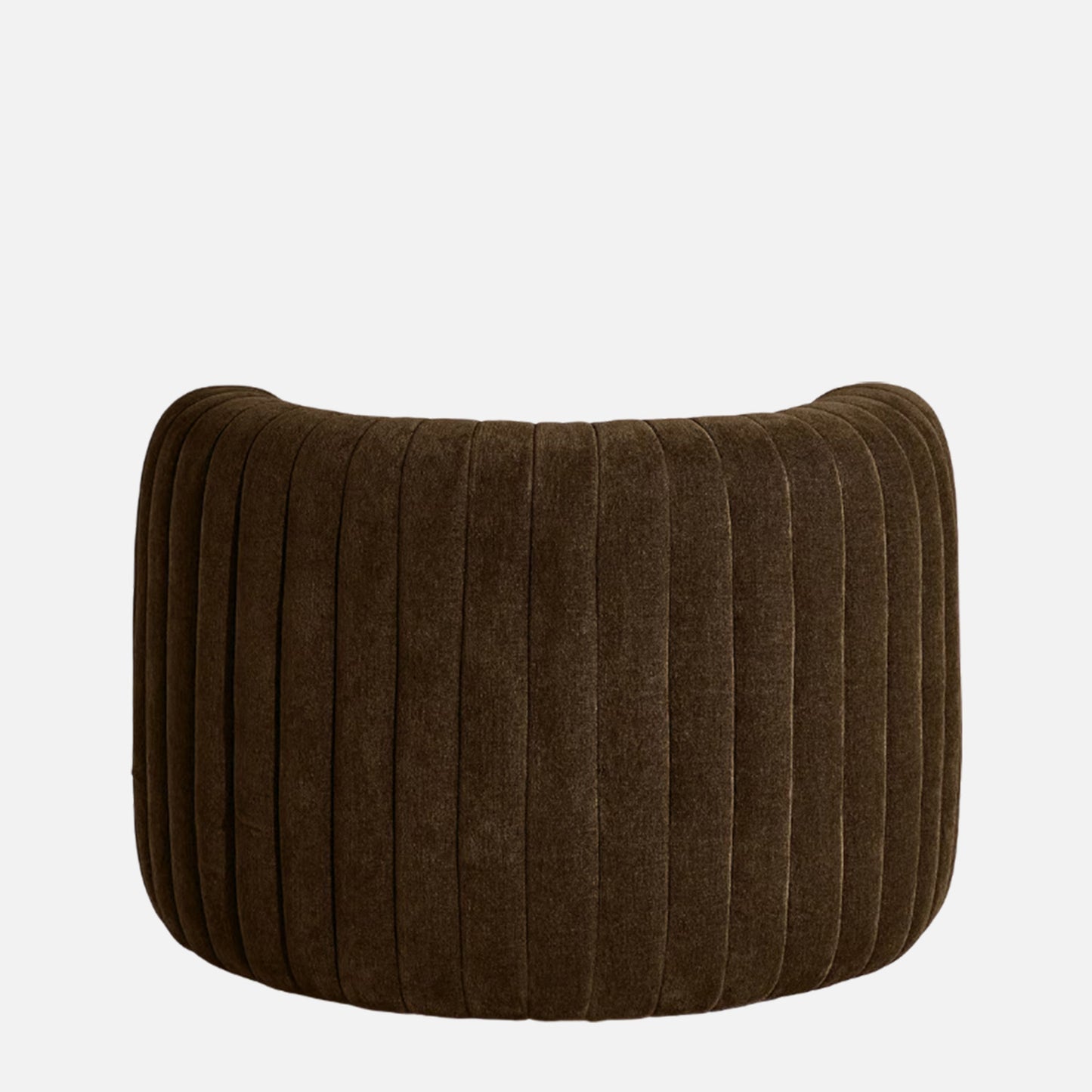 Dreovyn Plush Layered Olive Green Velvet Lounge Chair