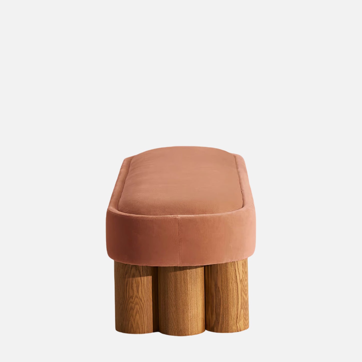 Blushora Pillar Antique Rose velvet Bench