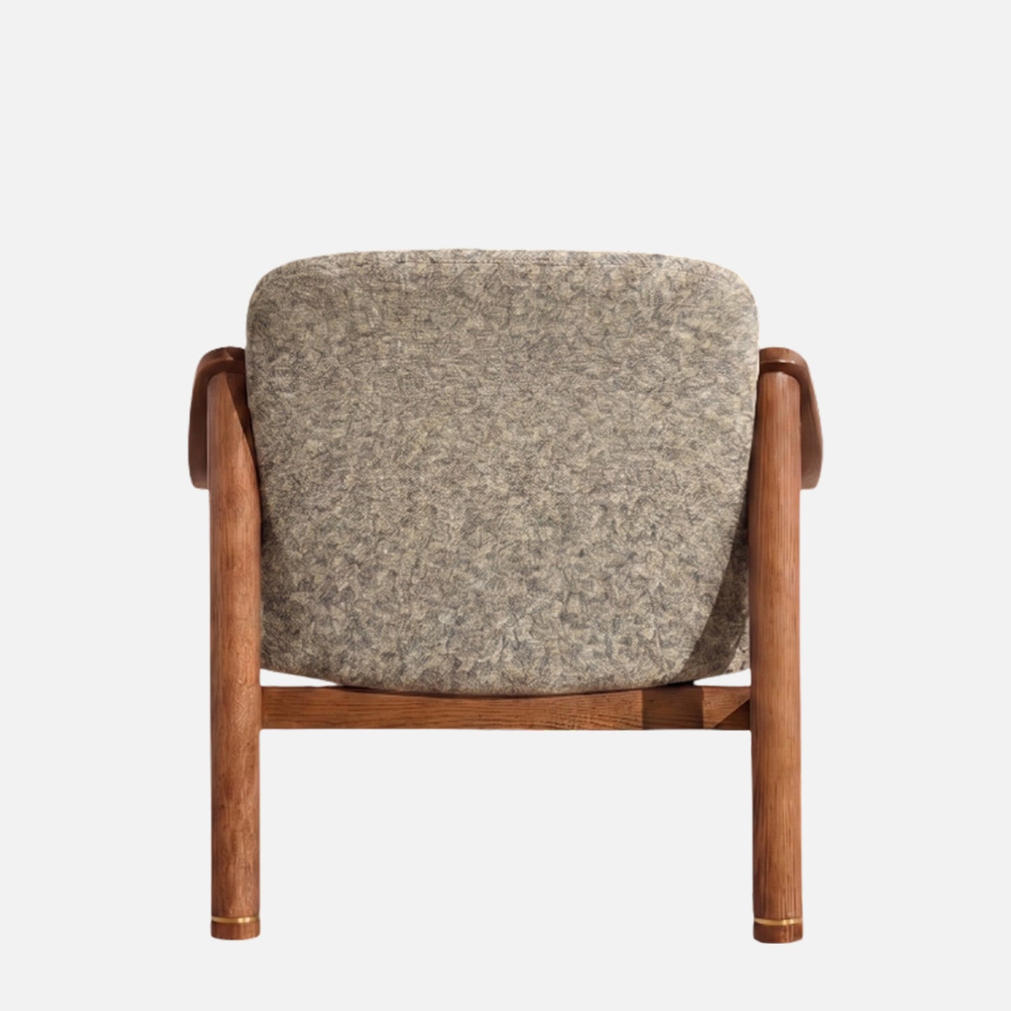 Aveeron Wood Frame Green Velvet Lounge Chair