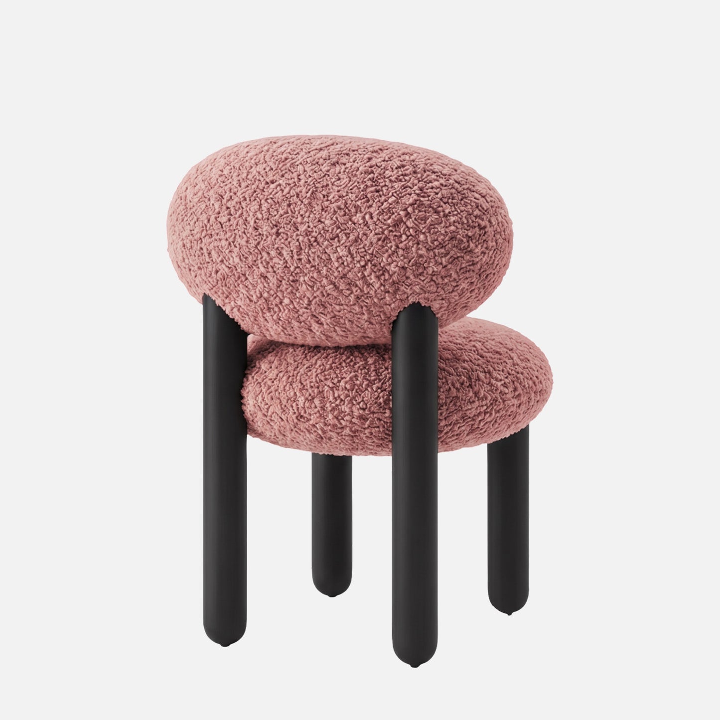 Boevian Bubble Pink Boucle Lounge Chair