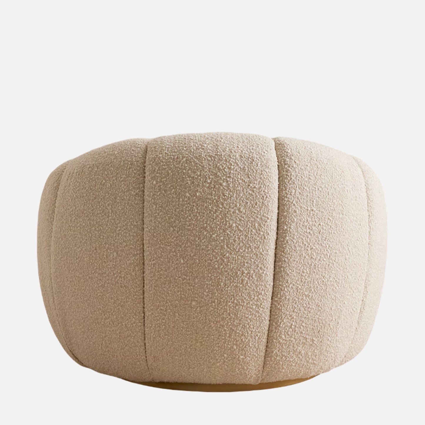 Fleoriane Petal Swivel Cream Boucle Lounge Chair