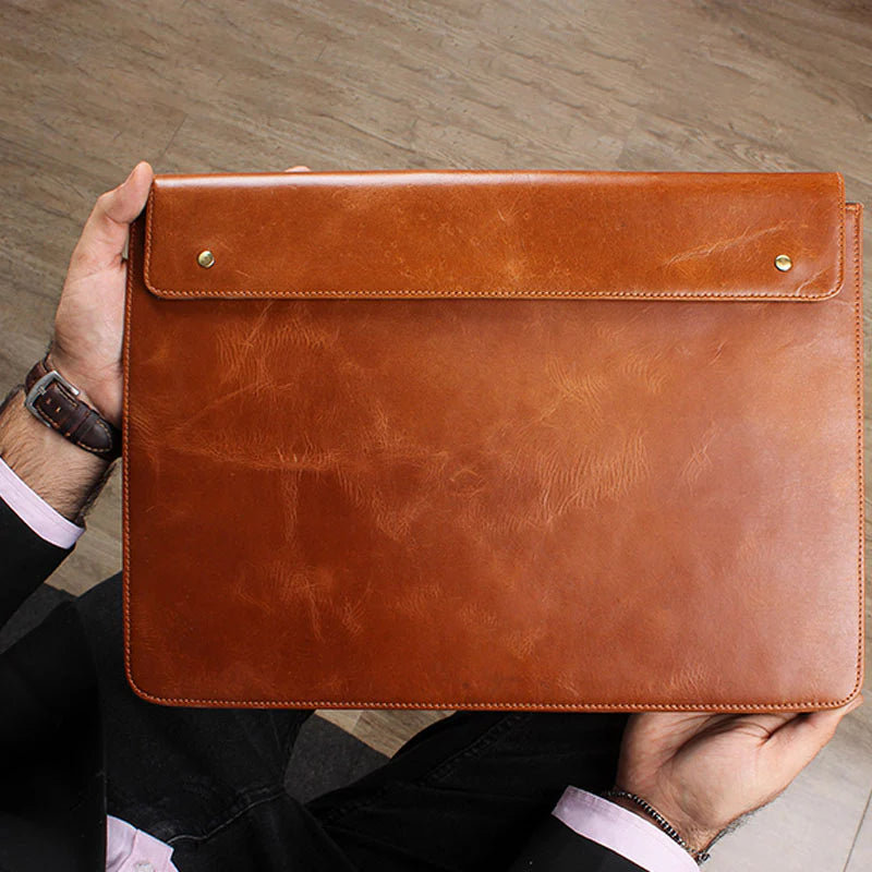 Snap Leather Sleeve