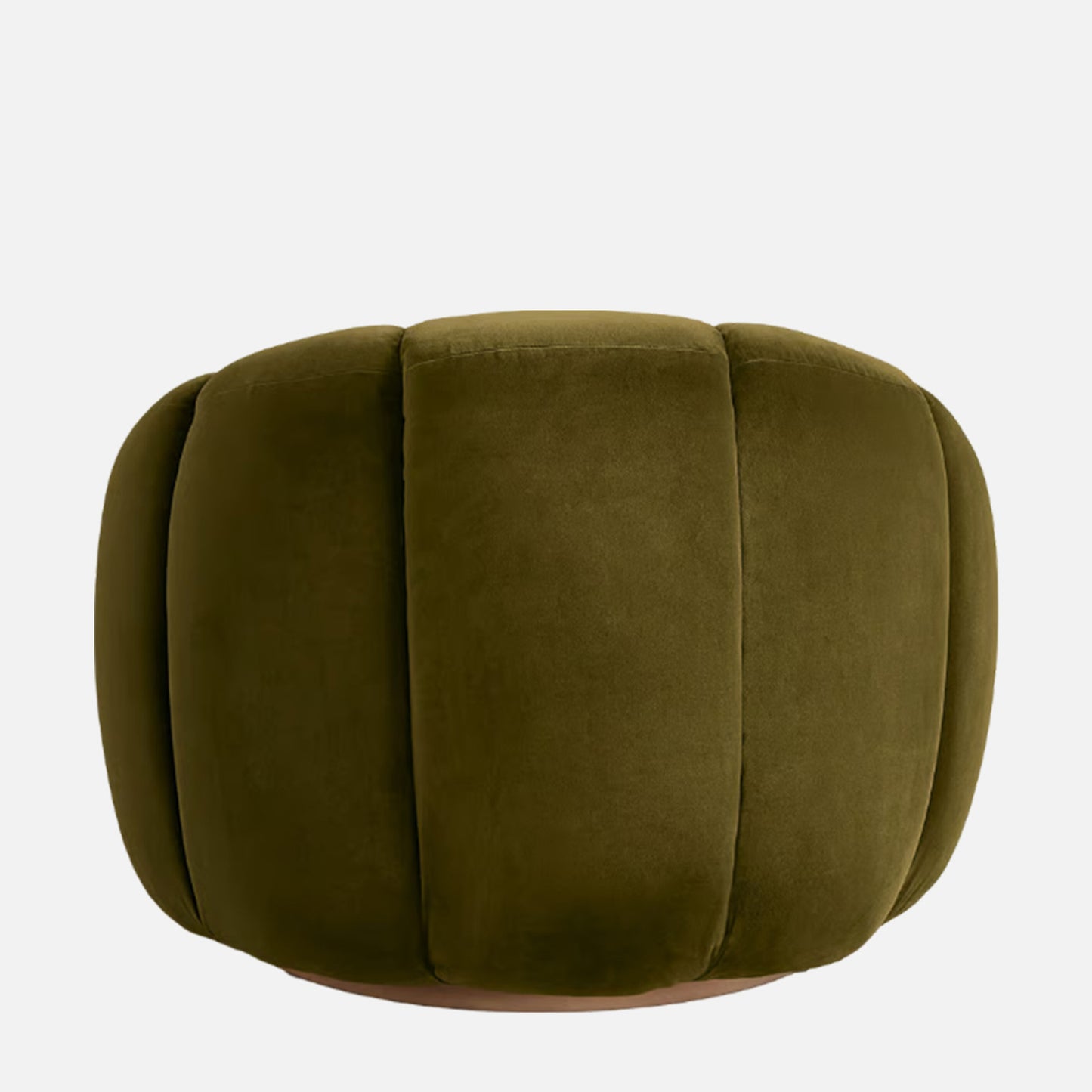 Fleoriane Petal Swivel Olive Velvet Lounge Chair