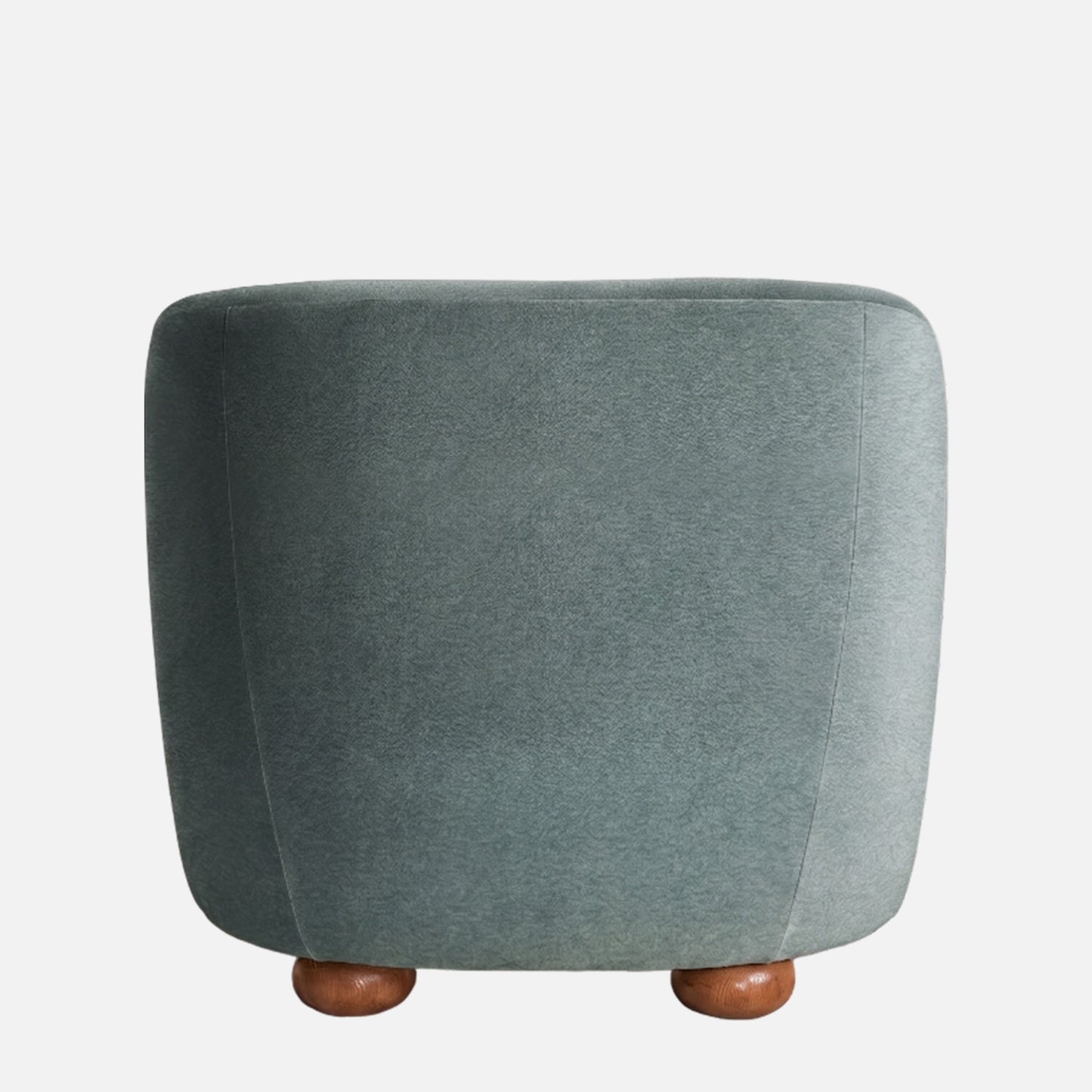 Orevella Classic Barrel Olive Green Velvet Lounge Chair