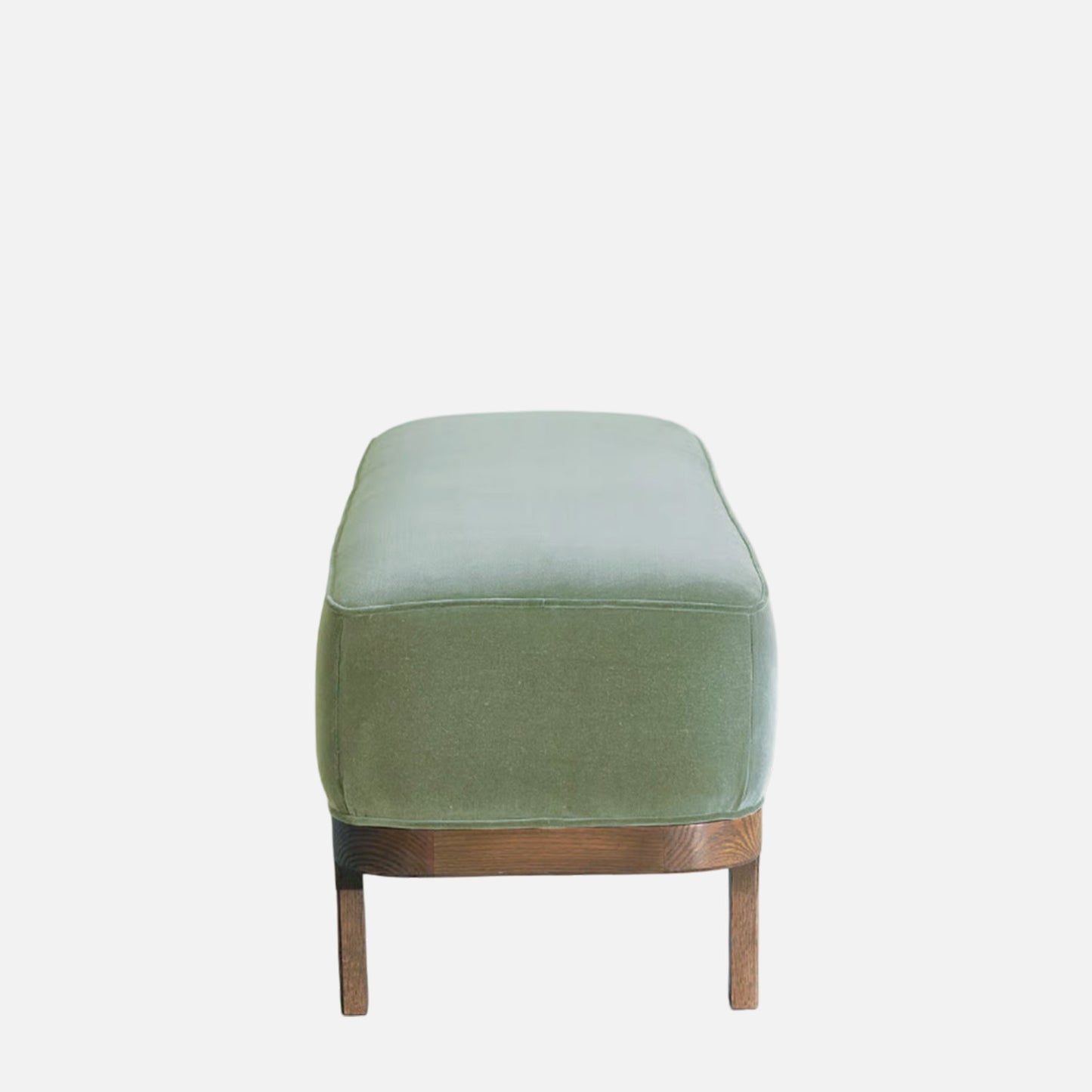 Eldora Slimline Green Velvet Bench