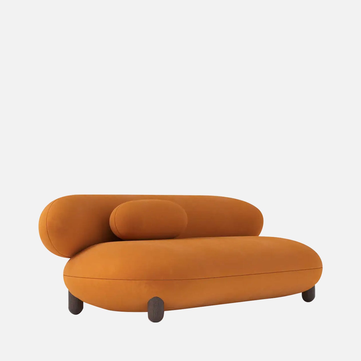 Cloura Softline Wine 3 - Seater Boucle Sofa