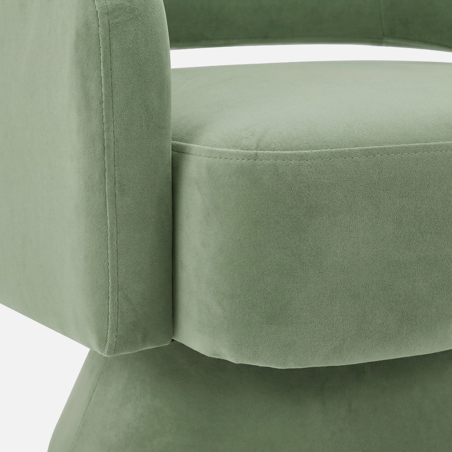 Zoervyn Swivel Green Velvet Lounge Chair