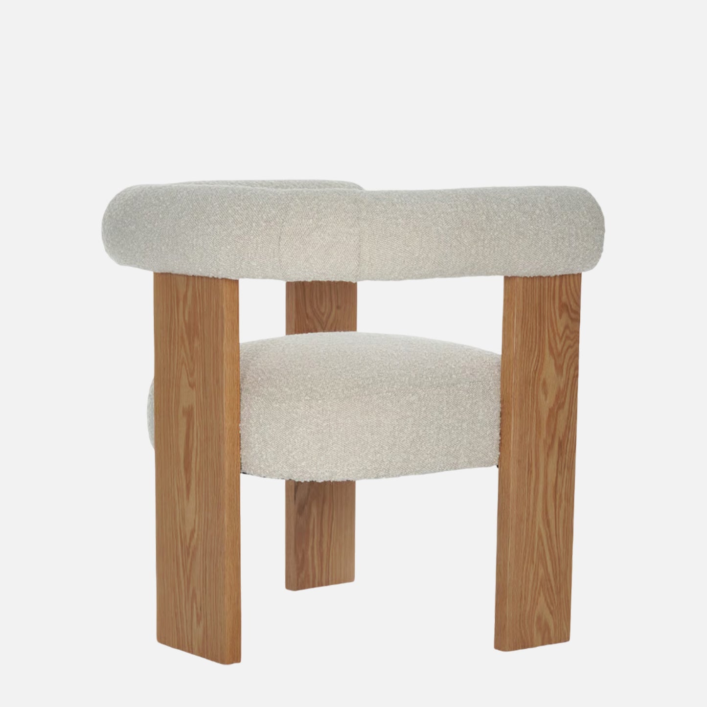 Toervyn Sculpt Arm IvoryBoucle Lounge Chair