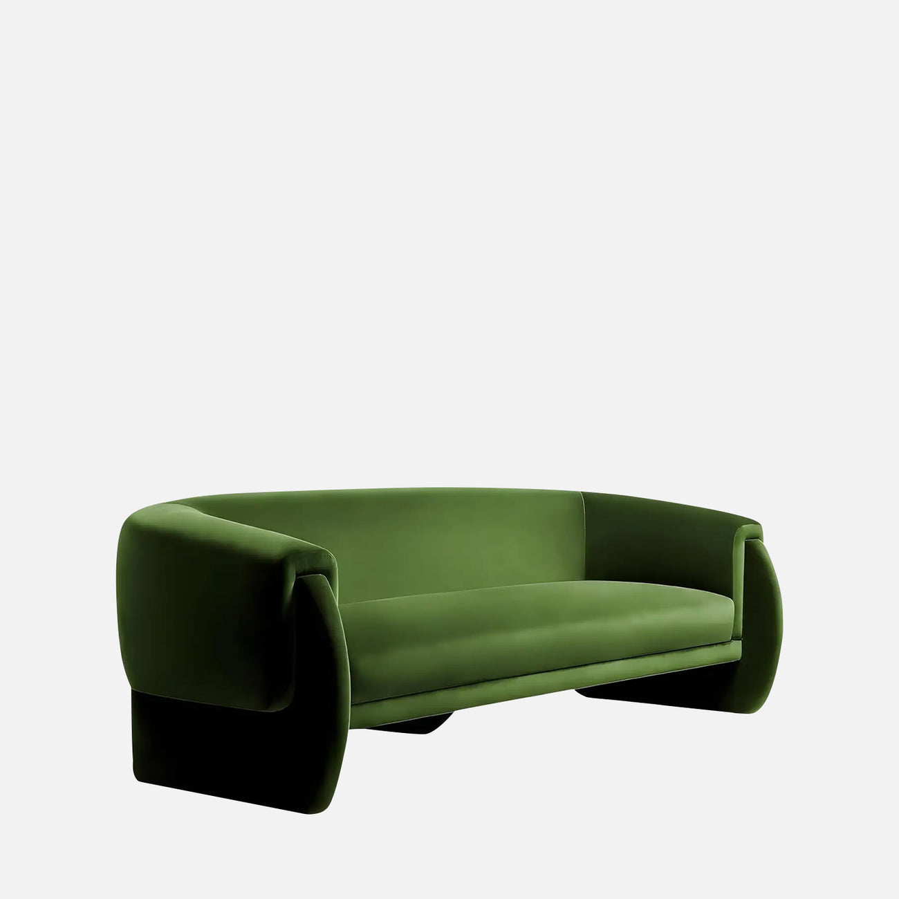 Elvix Abstract Cream 5 - Seater Boucle Sofa