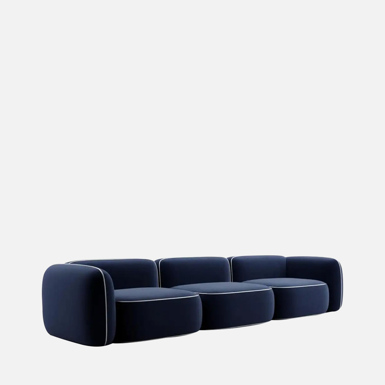 Verdex Modern Bottle Green 3 - Seater Velvet Sofa