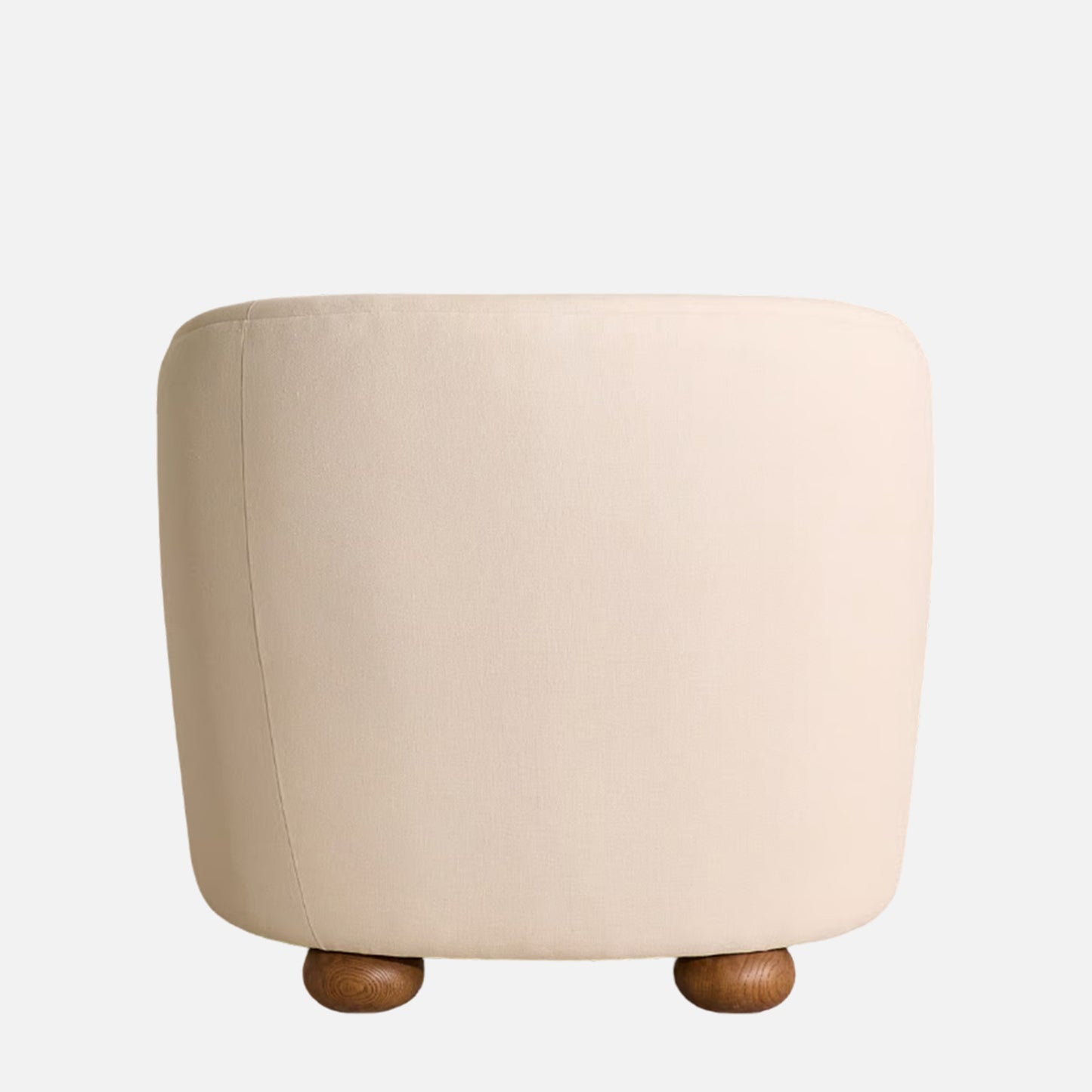 Elevara Petite Ivory Velvet Lounge Chair