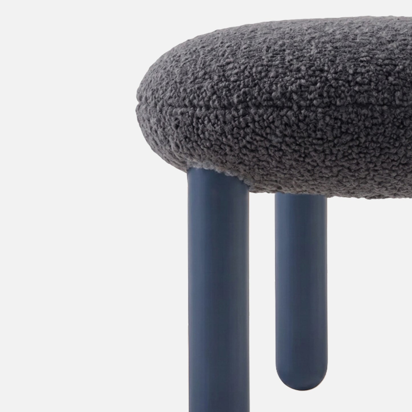Boevian Bubble Charcoal Grey Boucle Lounge Chair